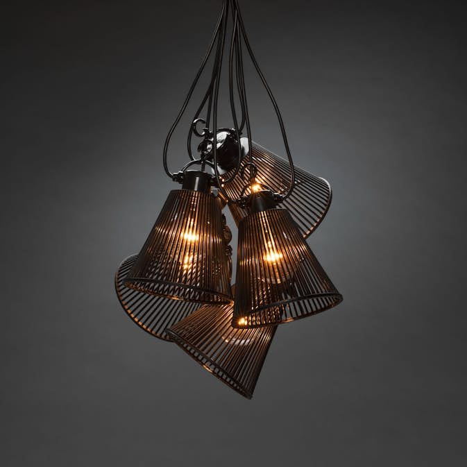 Tilläggsslinga Gnosjö Konstsmide E27 10 Amber LED Skärmar