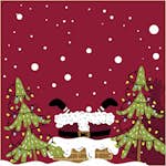 Servetter Creativ Company Julbesökare 33x33 cm 20 st