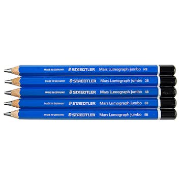 Blyertspennor Staedtler Mars Lumograph Jumbo 5 Oli