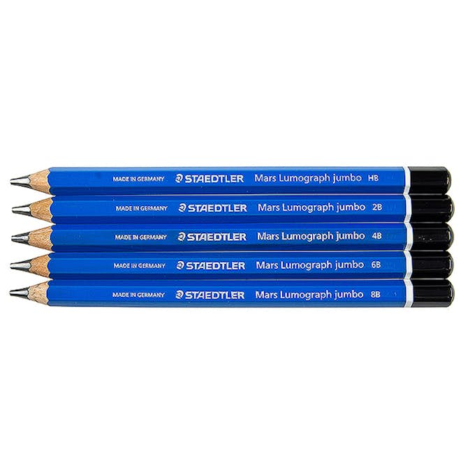Blyertspennor Staedtler Mars Lumograph Jumbo 5 Oli