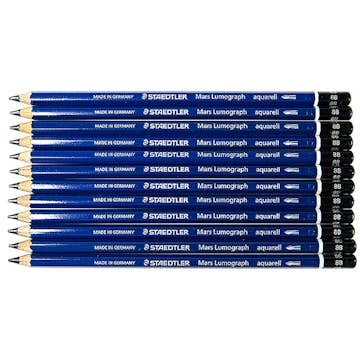 Akvarellpennor Staedtlerl Lumograph Grafit Set 5 Olika