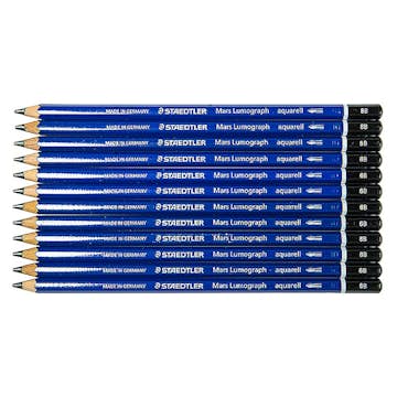 Akvarellpennor Staedtlerl Lumograph Grafit 8B 12 st