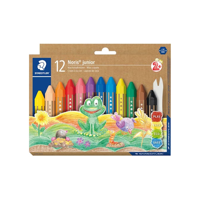 Vaxkritor ABA Skol Staedtler Noris Junior 224 12 färger