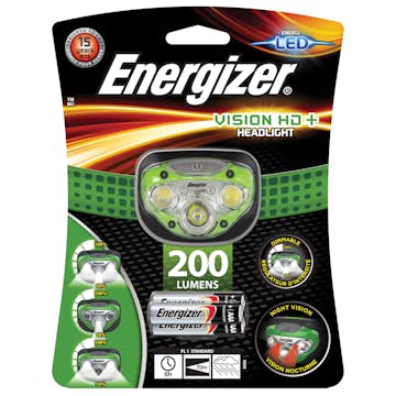 Pannlampa ENERGIZER Vision HD 3 + 2 LED 200 Lumen