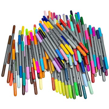 Tuschpennor Staedtlerl Med Dubbla Spetsar 120 Färger