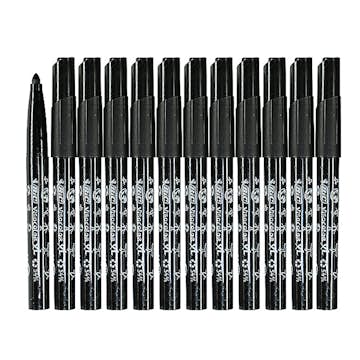 Tuschpenna ABA Skol Bic Ecolutions Visacolor xL 12 Svarta