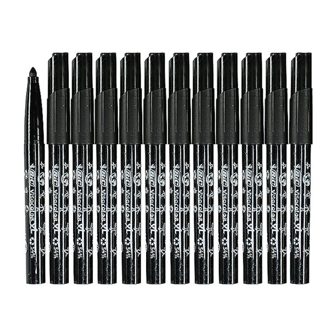 Tuschpenna ABA Skol Bic Ecolutions Visacolor xL 12 Svarta