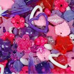 Plastpärlor ABA Skol Lila/rosa 1 0 st