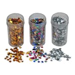 Paljetter ABA Skol Ministjärnor 3 Olika Ø 6 mm