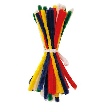 Piprensare ABA Skol Blandade Färger 28 cm Ø 16 mm 50 st