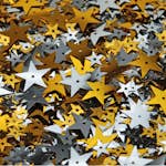 Paljettmix ABA Skol Guld- Guld- Silver stjärnor 100 G