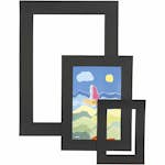 Passepartoutramar Creativ Company Tjocklek 0,4 mm Svart 75 St/1 Förp