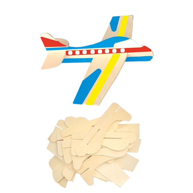 Modelflygplan ABA Skol Av Trä 12 st