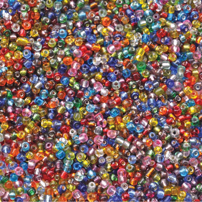 Pärlor ABA Skol Rocailles Mix Metallic 500 g