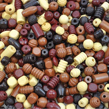 Träpärlor ABA Skol Naturfärger 250 G