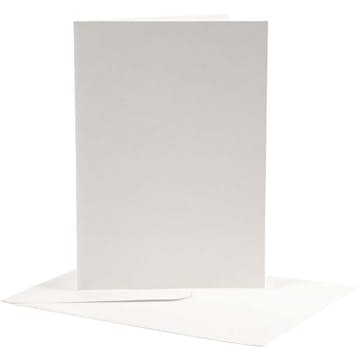 Brevkort Creativ Company Råvit KortStl 12,5x17,5 cm KuvertStl 14x19 cm 10 set/1 Förp