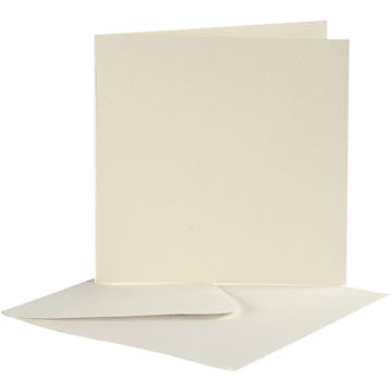 Brevkort Creativ Company KortStl 12,5x12,5 cm KuvertStl 13,5x13,5 cm 10 set/1 Förp