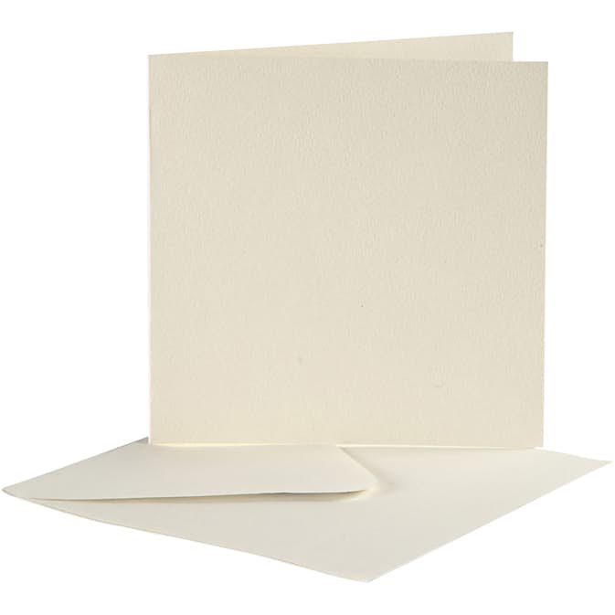 Brevkort Creativ Company KortStl 12,5x12,5 cm KuvertStl 13,5x13,5 cm 10 set/1 Förp