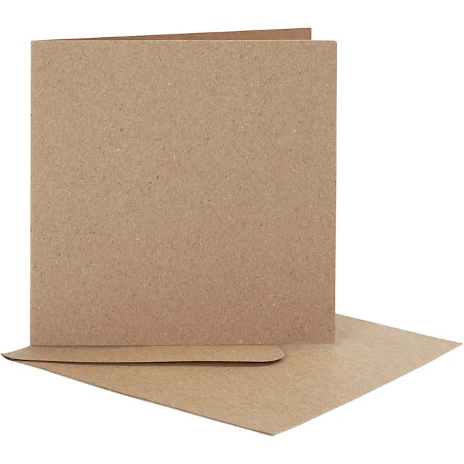 Brevkort Creativ Company KortStl 12,5x12,5 cm KuvertStl 13,5x13,5 cm 10 set/1 Förp