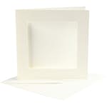 Passepartoutkort Creativ Company med kuvert KortStl 12,5x12,5 cm KuvertStl 13,5x13,5 cm 10 set/1 Förp