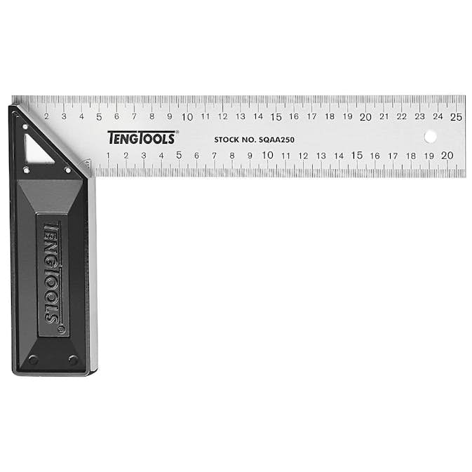 Snickarvinkel Teng Tools Gering/Aluminiumanslag 300 mm SQA200-SQA300