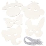 Djurmasker Creativ Company Vit 230 g 100 St/1 Förp