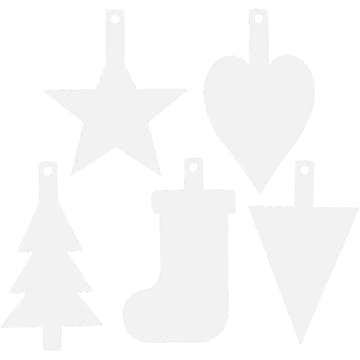 Juldekorationer Creativ Company Vit 15 St/1 Förp