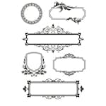 Stämplar Creativ Company Clear Ramar med Ornament