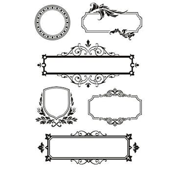 Stämplar Creativ Company Clear Ramar med Ornament