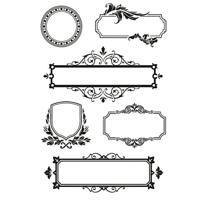 Stämplar Creativ Company Clear Ramar med Ornament