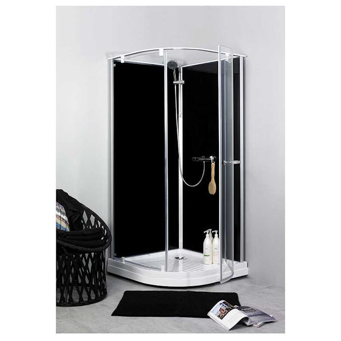 Duschkabin Noro Ocean Rund 90 Svart