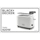 Brödrost Black+Decker 2-Skivor Vit