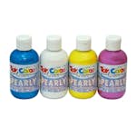 Färg ABA Skol Ready Mixed 4 Pearliscerande Färger x250 ml