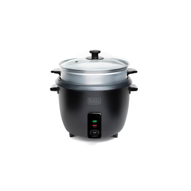 Riskokare Black+Decker 1,8 L Svart Inkl Tillbehör för Ångkokning
