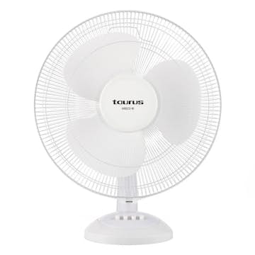 Bordsfläkt TAURUS Greco 16 Vit Skrivbordsfläkt 45W Oscillerande