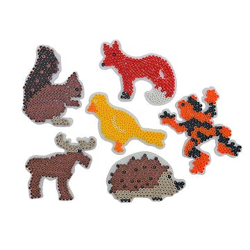 Pärlplatta Nabbi Nabbiplattor Svenska Djur 6 Olika