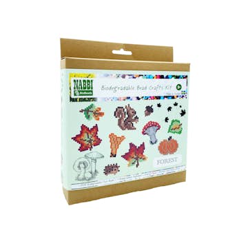 Pärlpysselkit Nabbi BioBeads Kit Skogstema