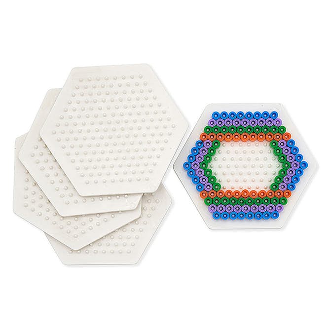 Pärlplatta Nabbi Nabbiplatta Biobeads Sexkantig Ø 9 cm 5 st