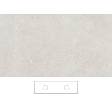 Bänkskiva Svedbergs Beric för Dubbla Tvättställ