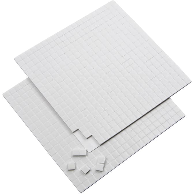 Fästkuddar Creativ Company 3D Vit Stl 5X5 mm Tjocklek 2 mm 2 Ark/1 Förp