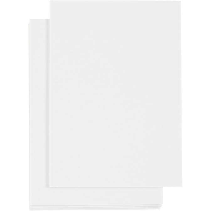 3D-skumark Creativ Company Vit 105X148 mm Tjocklek 2 mm 5 Ark/1 Förp