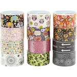 Gaffatejp Creativ Company Mixade Färger Mönster 12X5 m/1 Förp
