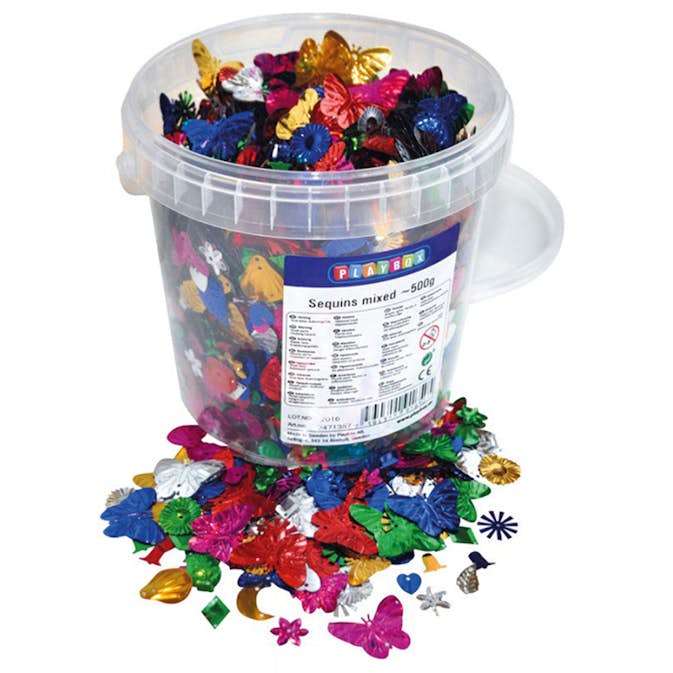 Paljetter ABA Skol 500 g I Hink