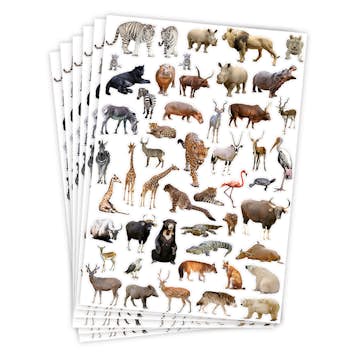 Stickers ABA Skol Vilda Djur 300 st