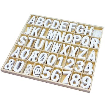 Träbokstäver ABA Skol cm Siffror 225 st