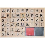Stämplar ABA Skol Bokstäver Bokstäver Siffror 46 st