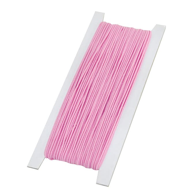 Gummitråd ABA Skol Vävklädd Rosa 1 mm x25 M