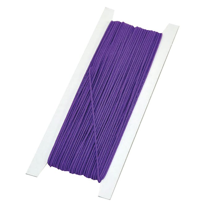 Gummitråd ABA Skol Vävklädd Lila 1 mm x25 M