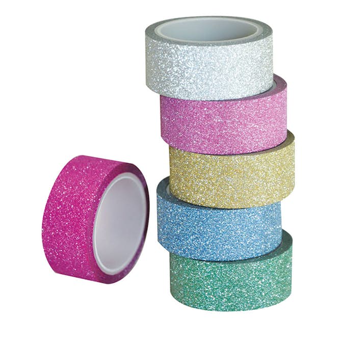 Washitejp ABA Skol Glitter 6 Olika