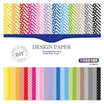 Designpapper ABA Skol Mönster 24 Ark